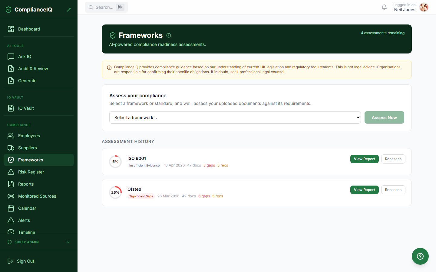 Know exactly where you stand